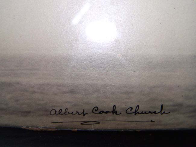 A Signed Photograph of the USS CONSTITUTION circa 1935 by noted author and photogtrapher Albert Cook Church — image 2